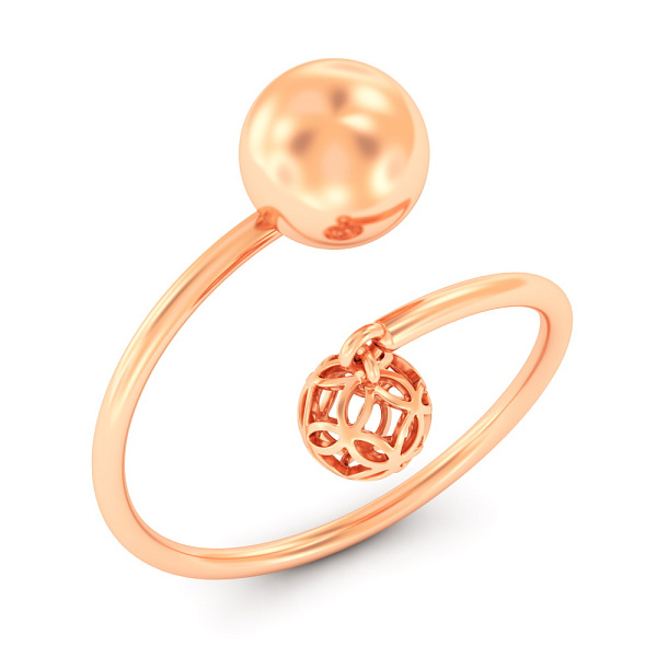 Каблучка з червоного золота (арт. 1401024) – зображення 1