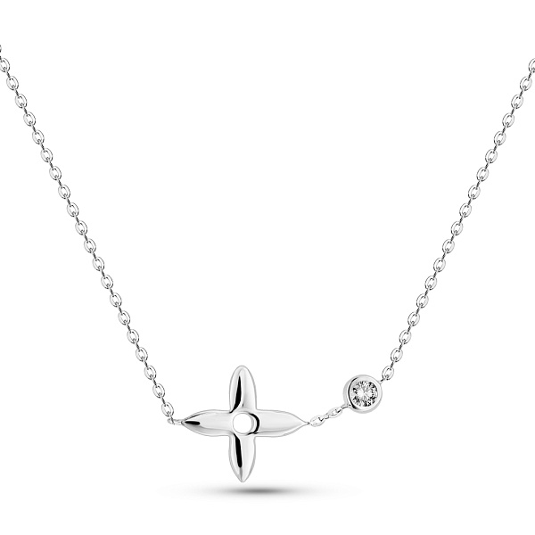 Колье из белого золота с бриллиантами (арт. Ц341563005б) – изображение 1