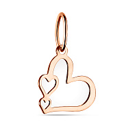 Золотая подвеска Сердечки (арт. 423895)