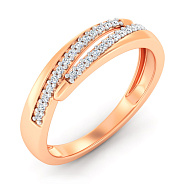 Золота каблучка з фіанітами (арт. 1401085)