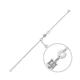 Серебряный браслет с фианитами (арт. 7509/4918)