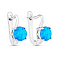 Серебряные серьги с опалом (арт. 7502/10416Пос) – изображение 1