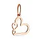 Золотая подвеска Сердечки (арт. 423895) – изображение 1