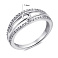 Серебряное кольцо с дорожкой из фианитов (арт. 7501/6820) – изображение 2