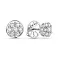 Сережки-пусети з білого золота з діамантами (арт. Т011442132б) – зображення 1
