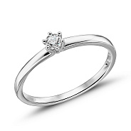 Золотое кольцо с бриллиантом (арт. К341377010б)