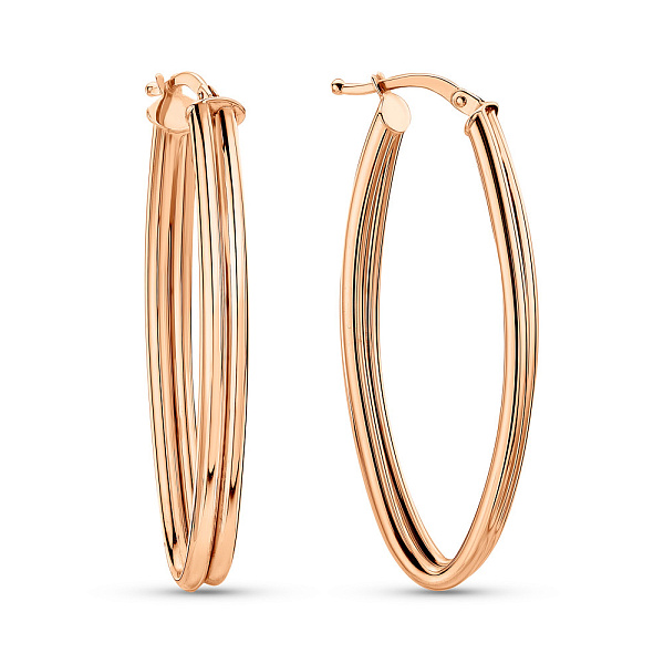 Серьги из красного золота  (арт. 1091621/40) – изображение 1