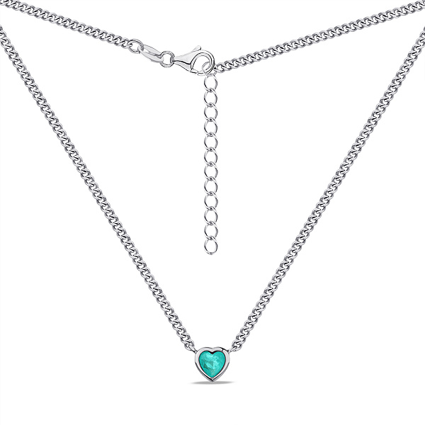 Срібне кольє з альпінітом (арт. 7507/2109аз) – зображення 2