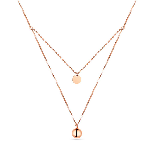 Колье двойное из золота (арт. 352035) – изображение 1