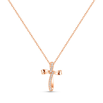 Золотое колье с бриллиантами (арт. Ц011468005)