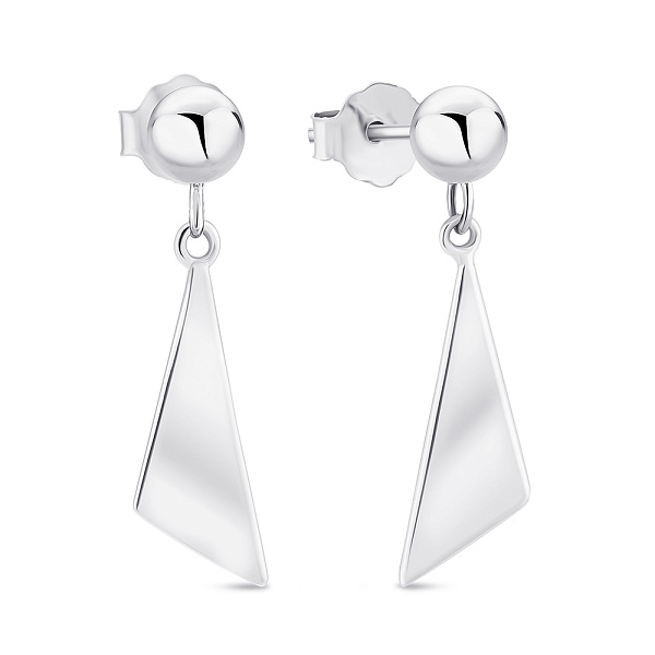 Серебряные серьги с подвеской (арт. 7518/С2/1120) – изображение 1