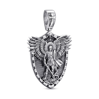 Серебряный подвес Архангел Михаил (арт. 7903/257пю)