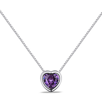 Фото Серебряное колье с альпинитом (арт. 7507/648/2аф)