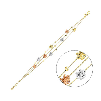 Браслет Francelli в комбінованому кольорі золота (арт. 326555жбк)