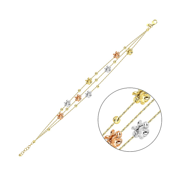 Браслет Francelli в комбінованому кольорі золота (арт. 326555жбк) – зображення 1