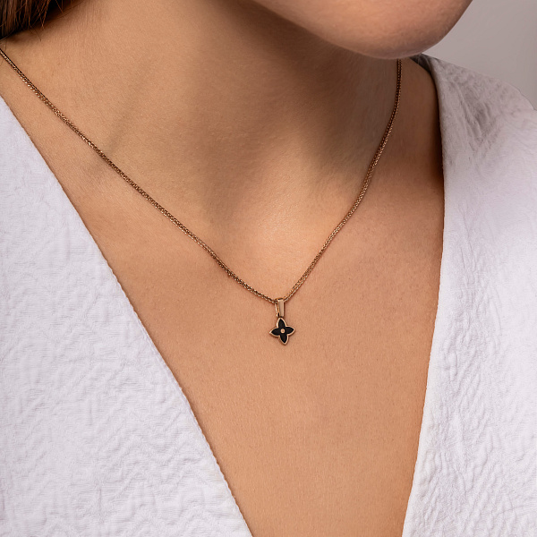 Кулон из красного золота с эмалью (арт. 130967Деч) – изображение 5