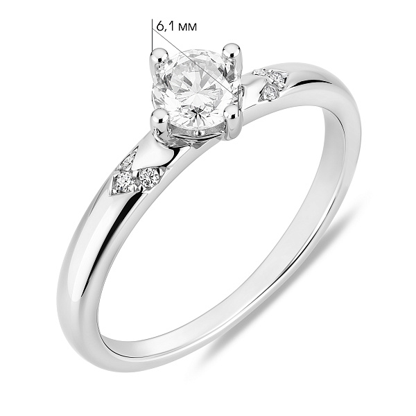 Серебряное кольцо с фианитами (арт. 7501/8700) – изображение 2