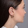 Серьги-кольца из красного золота без камней (арт. 1092164) – изображение 3