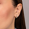 Золотые серьги с фианитами (арт. 111103ж) – изображение 2