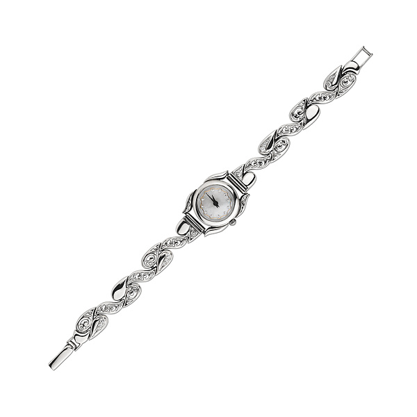 Часы из серебра с фианитами (арт. 7926/7110010) – изображение 1