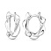 Серебряные серьги-конго (арт. 7502/10557/15) – изображение 1