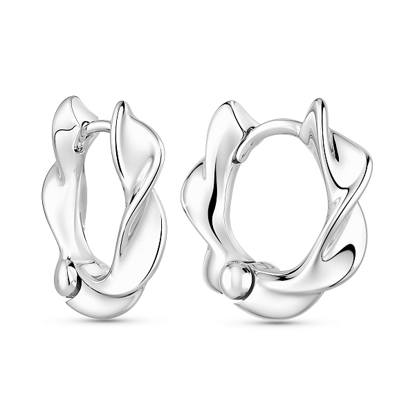 Серебряные серьги-конго (арт. 7502/10557/15) – изображение 1