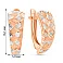 Сережки з червоного золота (арт. 121233) – зображення 3