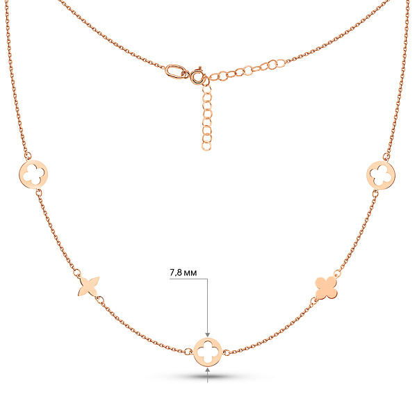 Золоте кольє без каменів (арт. 352891) – зображення 4