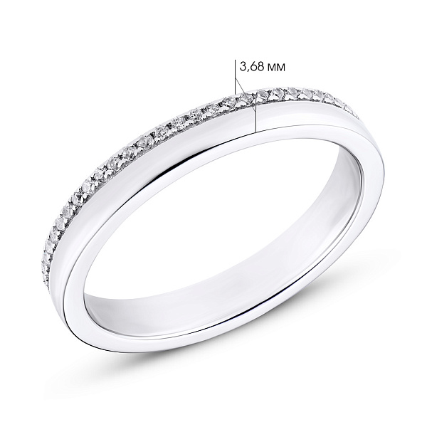 Серебряное кольцо с фианитами (арт. 7501/3928) – изображение 2