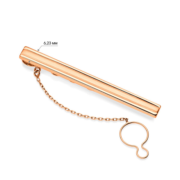 Зажим для галстука из золота (арт. 200002м) – изображение 2