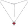 Серебряное колье с ониксом и фианитами (арт. 7507/1955/10ок) – изображение 2