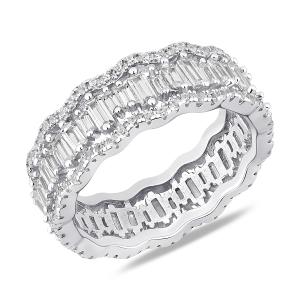 Серебряное кольцо с фианитами (арт. 7501/8420) – изображение 1