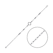 Серебряный браслет Клевер с фианитами (арт. 7509/4703)