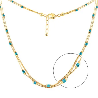 Колье Francelli из желтого золота (арт. 352449жг)