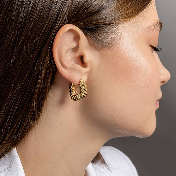 Серьги из желтого золота Francelli (арт. е1091741/15ж) – изображение 3