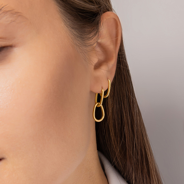 Золотые серьги (арт. 109894ж) – изображение 2