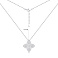 Серебряное колье Цветок с фианитами (арт. 7507/2379/20) – изображение 3