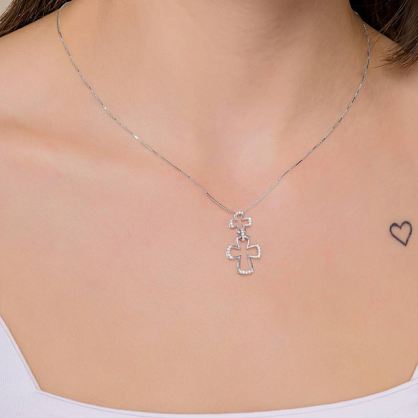 Золотое колье с бриллиантами (арт. Ц341685015б) – изображение 4