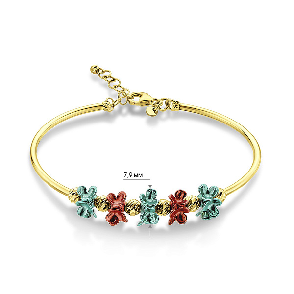 Жорсткий золотий браслет Francelli (арт. 326723жкбрз) – зображення 4