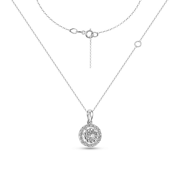 Золоте кольє з діамантами (арт. Ц341123010б) – зображення 2