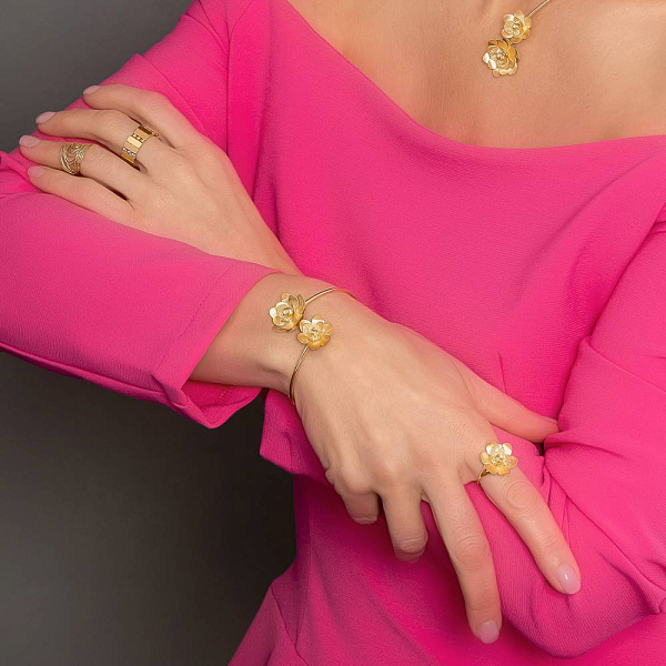 Каблучка Francelli з жовтого золота (арт. 156563ж) – зображення 9