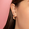 Серьги из красного золота без камней (арт. 1091779м) – изображение 2