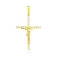 Золотой крестик с распятием и фианитами (арт. 501387ж) – изображение 1