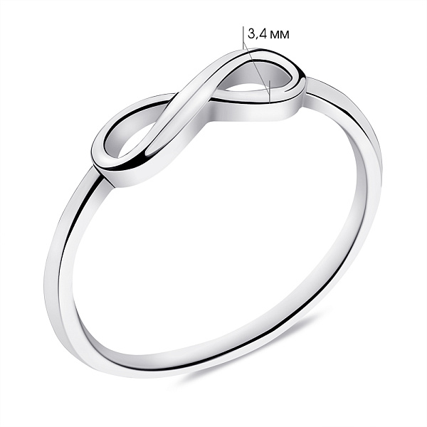 Каблучка зі срібла Нескінченність (арт. 7501/6436) – зображення 2
