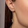 Серьги-подвески из желтого золота (арт. 106497ж) – изображение 2