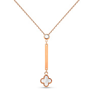 Золоте кольє Конюшина з перламутром (арт. 352770/8п)