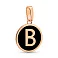 Кулон Буква В из красного золота с эмалью (арт. 440993еч) – изображение 1