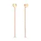 Золотые серьги-протяжки с фианитами (арт. 110828/1) – изображение 1