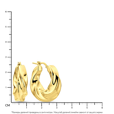 Золоті сережки конго Francelli (арт. 105947/25ж)