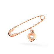 Золотая булавка с фианитом (арт. 360021а)